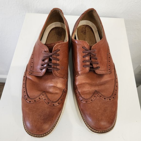 Cole Haan Original Grande Wingtip Oxford Mens size 10.5 Woodbury Ivory C26471 main image 9